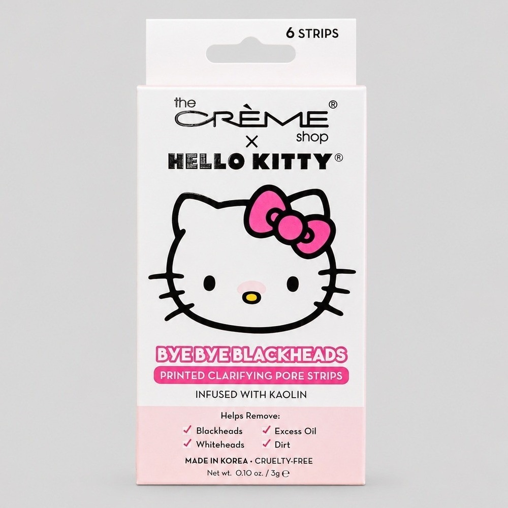 The Creme Shop x Hello Kitty Bye Bye‎ Blackheads Clarifying Pore Strips 6 Count